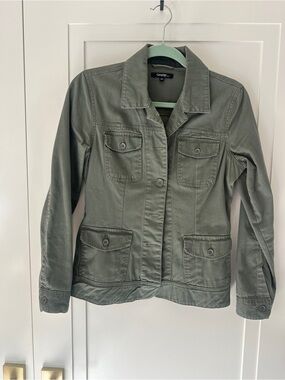 George Women's Utility Jacket in Olive Green- Size Small